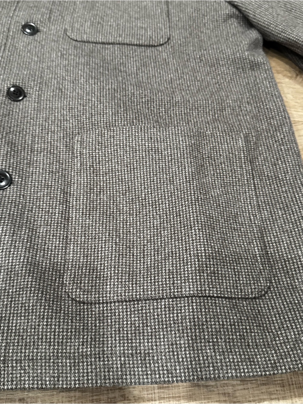J.S. Bank Reserve Men’s XL Brown Chore Jacket Textured 4 Pocket - Picture 4 of 8